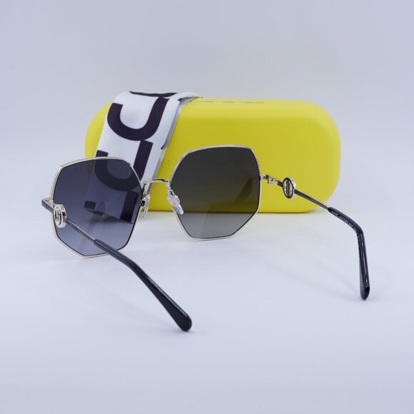 Marc Jacobs MARC 730/S 0RHL 9O Geometric Sunglasses - Black Gold\Grey - Picture 4 of 9